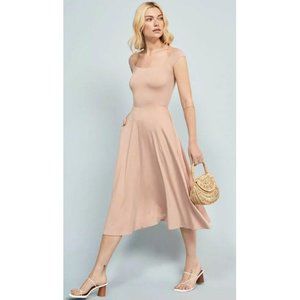 Reformation Marci Dress in Blush/Nude, Size S